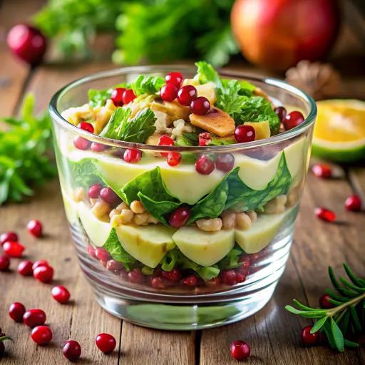 अखरोट-पौष्टिक सर्दी सलाद